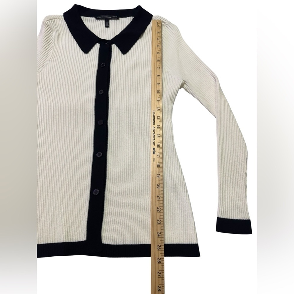 White House Black Market Ribbed Cardigan - Picture 7 of 7